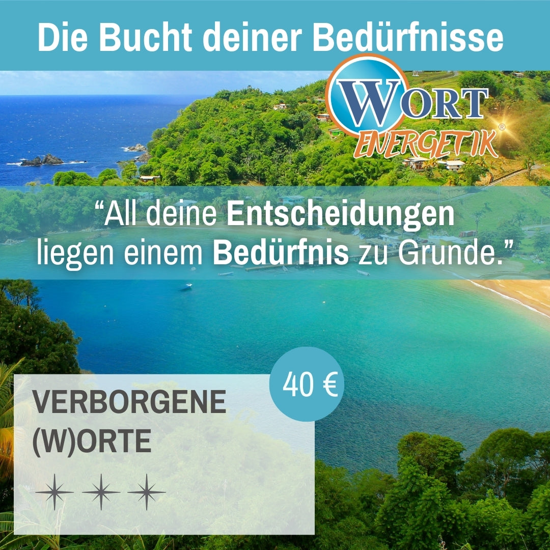 WORTENERGETIK® Kurs - Bucht der Bedürfnisse